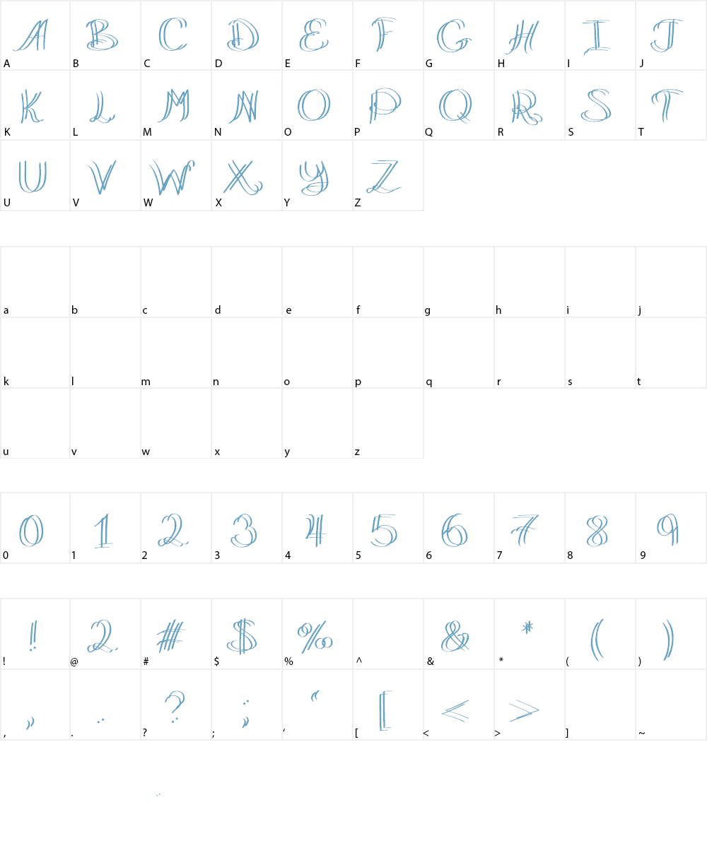 KilimanjaroExpedition Font Character